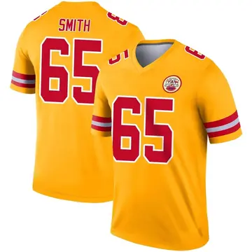 Gold Youth Trey Smith Kansas City Chiefs Legend Inverted Jersey