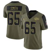 Olive Youth Trey Smith Kansas City Chiefs Limited 2021 Salute To Service Jersey
