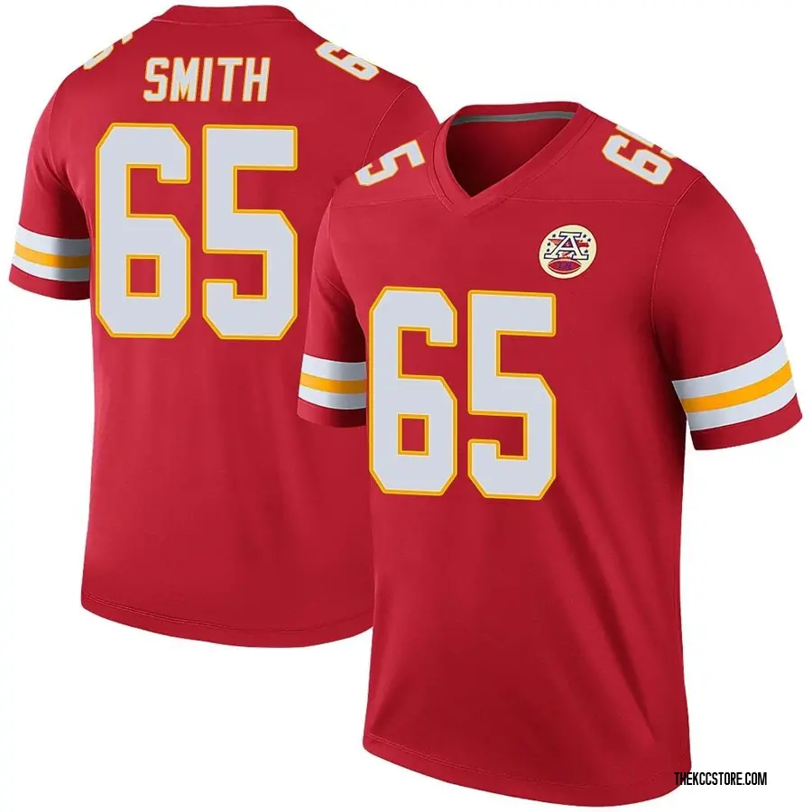 Red Youth Trey Smith Kansas City Chiefs Legend Color Rush Jersey